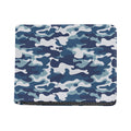 Blue And White Camouflage Print Bifold Wallet