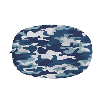 Blue And White Camouflage Print Car Side Mirror Covers