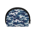Blue And White Camouflage Print Coin Purse