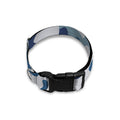 Blue And White Camouflage Print Dog Collar
