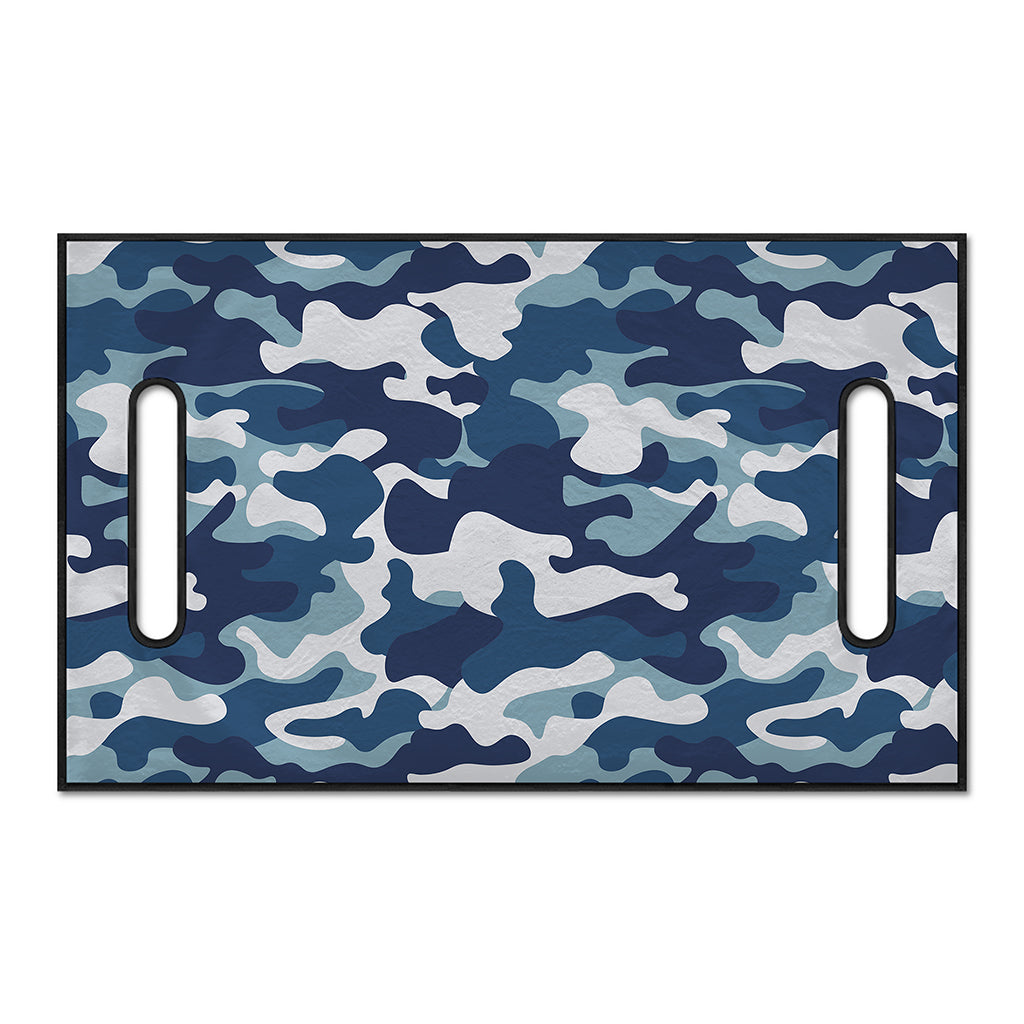 Blue And White Camouflage Print Golf Cart Seat Cover