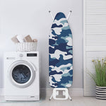 Blue And White Camouflage Print Ironing Board Cover