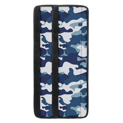 Blue And White Camouflage Print Refrigerator Handle Covers