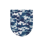 Blue And White Camouflage Print Toilet Lid Cover