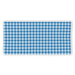 Blue And White Check Pattern Print Beach Towel