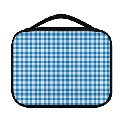 Blue And White Check Pattern Print Classic Bible Case