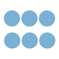Blue And White Check Pattern Print Coaster Set