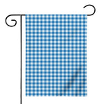 Blue And White Check Pattern Print House Flag