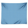 Blue And White Check Pattern Print Tapestry