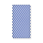 Blue And White Checkered Pattern Print Baby Crib Sheet