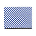 Blue And White Checkered Pattern Print Bifold Wallet
