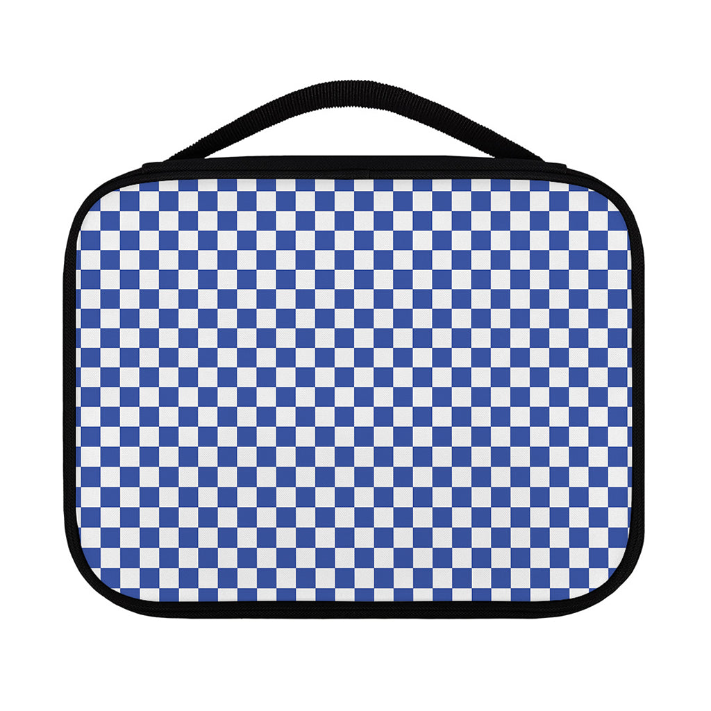 Blue And White Checkered Pattern Print Classic Bible Case