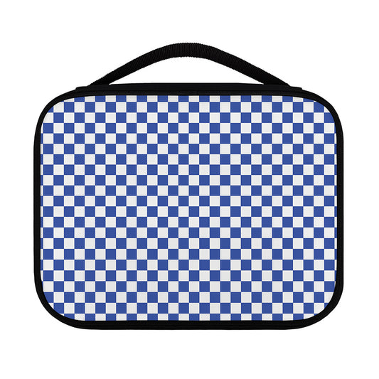 Blue And White Checkered Pattern Print Classic Bible Case
