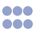 Blue And White Checkered Pattern Print Coaster Set