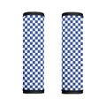 Blue And White Checkered Pattern Print Handle Covers
