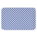 Blue And White Checkered Pattern Print Indoor Door Mat