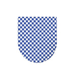 Blue And White Checkered Pattern Print Toilet Lid Cover