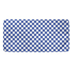 Blue And White Checkered Pattern Print Towel