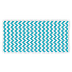 Blue And White Chevron Pattern Print Beach Towel
