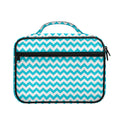 Blue And White Chevron Pattern Print Briefcase Bible Bag