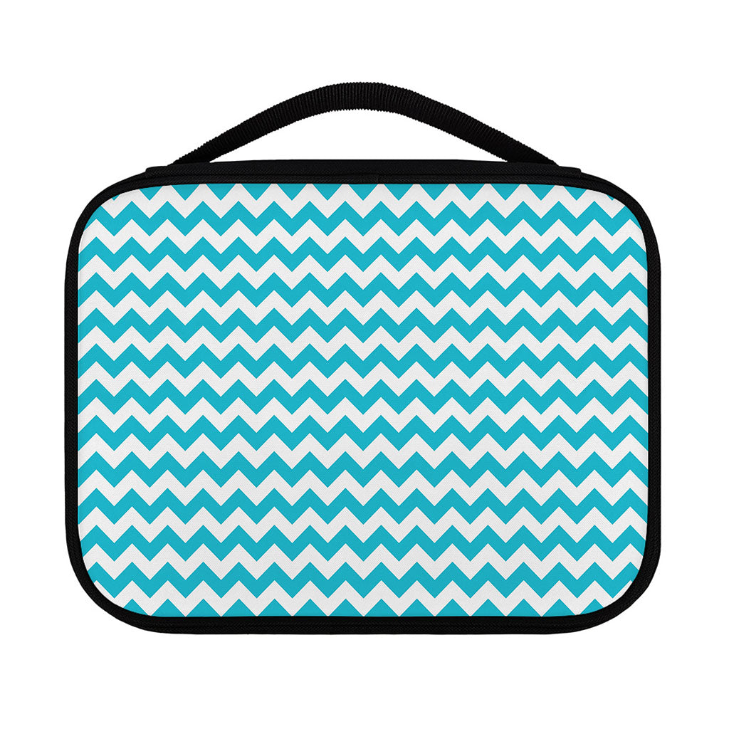 Blue And White Chevron Pattern Print Classic Bible Case