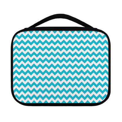 Blue And White Chevron Pattern Print Classic Bible Case