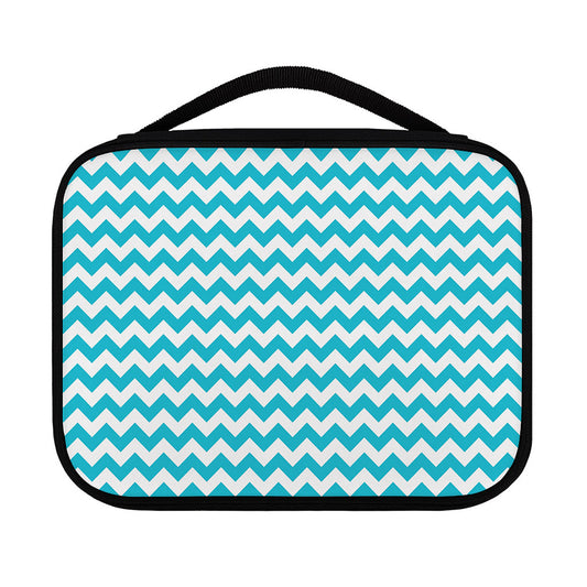 Blue And White Chevron Pattern Print Classic Bible Case