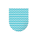 Blue And White Chevron Pattern Print Toilet Lid Cover