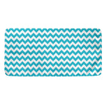 Blue And White Chevron Pattern Print Towel