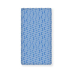 Blue And White DNA Pattern Print Baby Crib Sheet