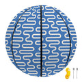Blue And White DNA Pattern Print Basketball