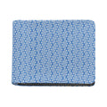 Blue And White DNA Pattern Print Bifold Wallet