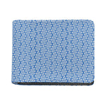 Blue And White DNA Pattern Print Bifold Wallet