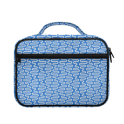 Blue And White DNA Pattern Print Briefcase Bible Bag