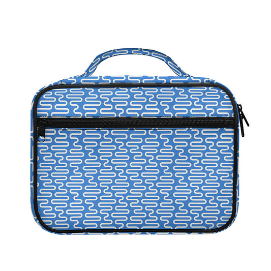 Blue And White DNA Pattern Print Briefcase Bible Bag
