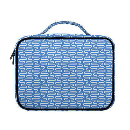 Blue And White DNA Pattern Print Briefcase Bible Bag