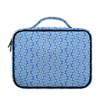 Blue And White DNA Pattern Print Briefcase Bible Bag