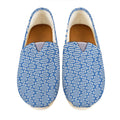 Blue And White DNA Pattern Print Casual Shoes