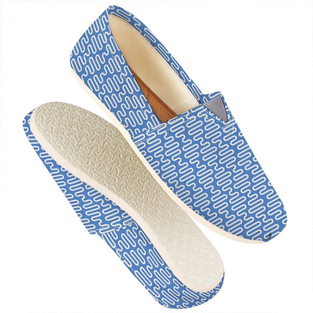 Blue And White DNA Pattern Print Casual Shoes