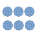 Blue And White DNA Pattern Print Coaster Set