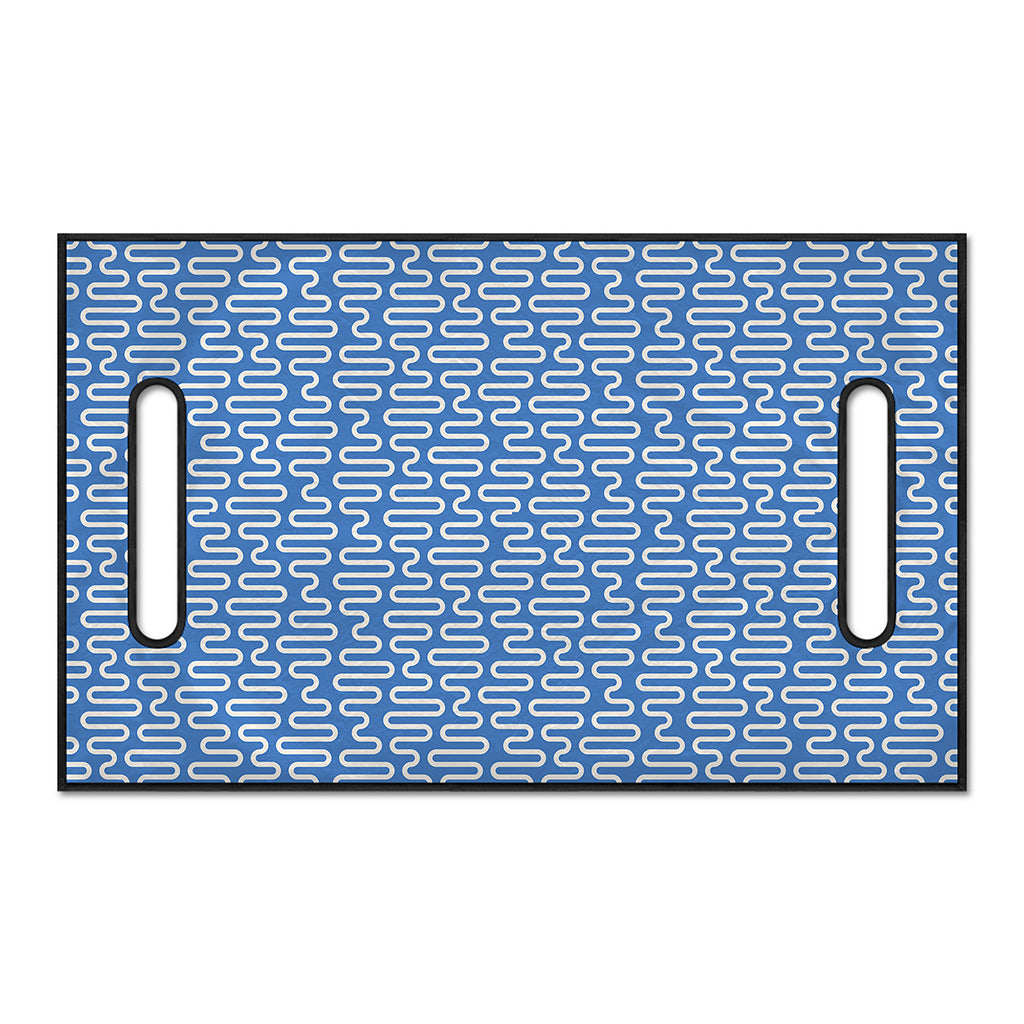 Blue And White DNA Pattern Print Golf Cart Seat Cover