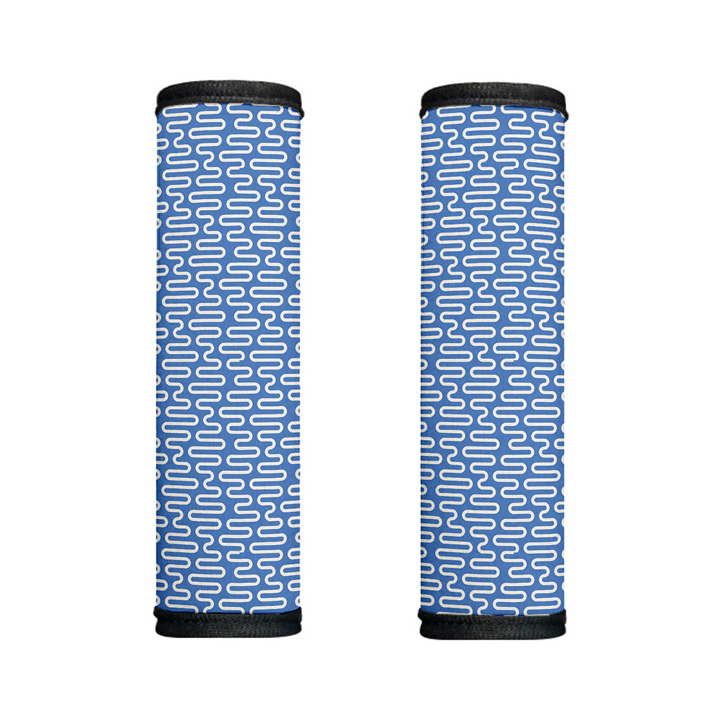 Blue And White DNA Pattern Print Handle Covers
