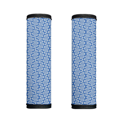 Blue And White DNA Pattern Print Handle Covers
