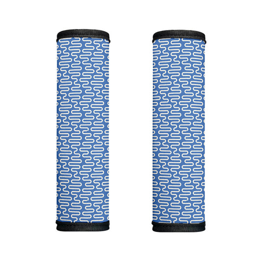 Blue And White DNA Pattern Print Handle Covers