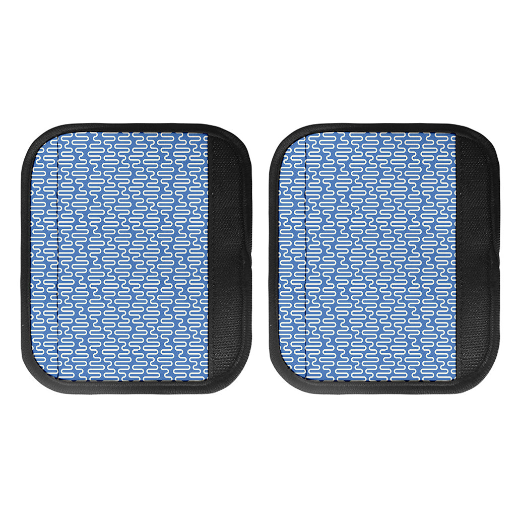 Blue And White DNA Pattern Print Handle Covers