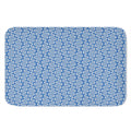 Blue And White DNA Pattern Print Indoor Door Mat