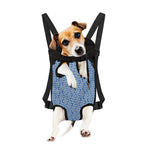 Blue And White DNA Pattern Print Pet Carrier Backpack