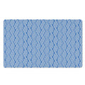 Blue And White DNA Pattern Print Polyester Doormat