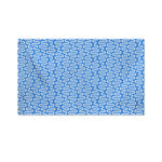 Blue And White DNA Pattern Print Polyester Flag
