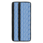 Blue And White DNA Pattern Print Refrigerator Handle Covers
